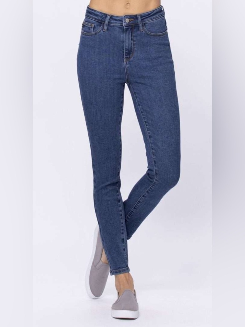 NWT Judy Blue High Waist Skinny Jeans Women's Size 11/30  Dark Wash